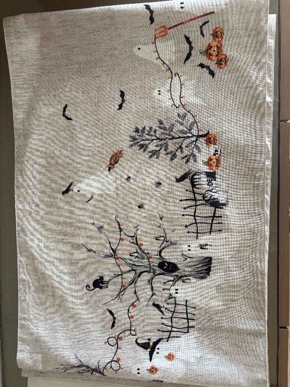 Pottery Barn Halloween Scary Squad Table Runner NWT
